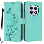 For Xiaomi Redmi Note 15 5G (Global)  /  Note 15 4G (Global)  /  Poco M8 5G Wallet Case Butterfly Flower Imprint PU Leather Phone Cover with Wrist Strap