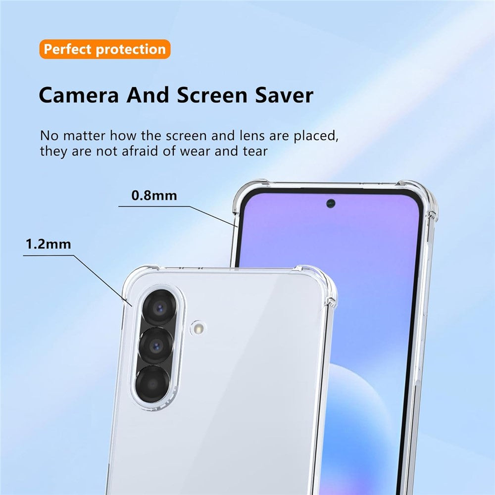 For Samsung Galaxy S26+ Case TPU + Acrylic Phone Cover with 2Pcs Tempered Glass Screen Protector