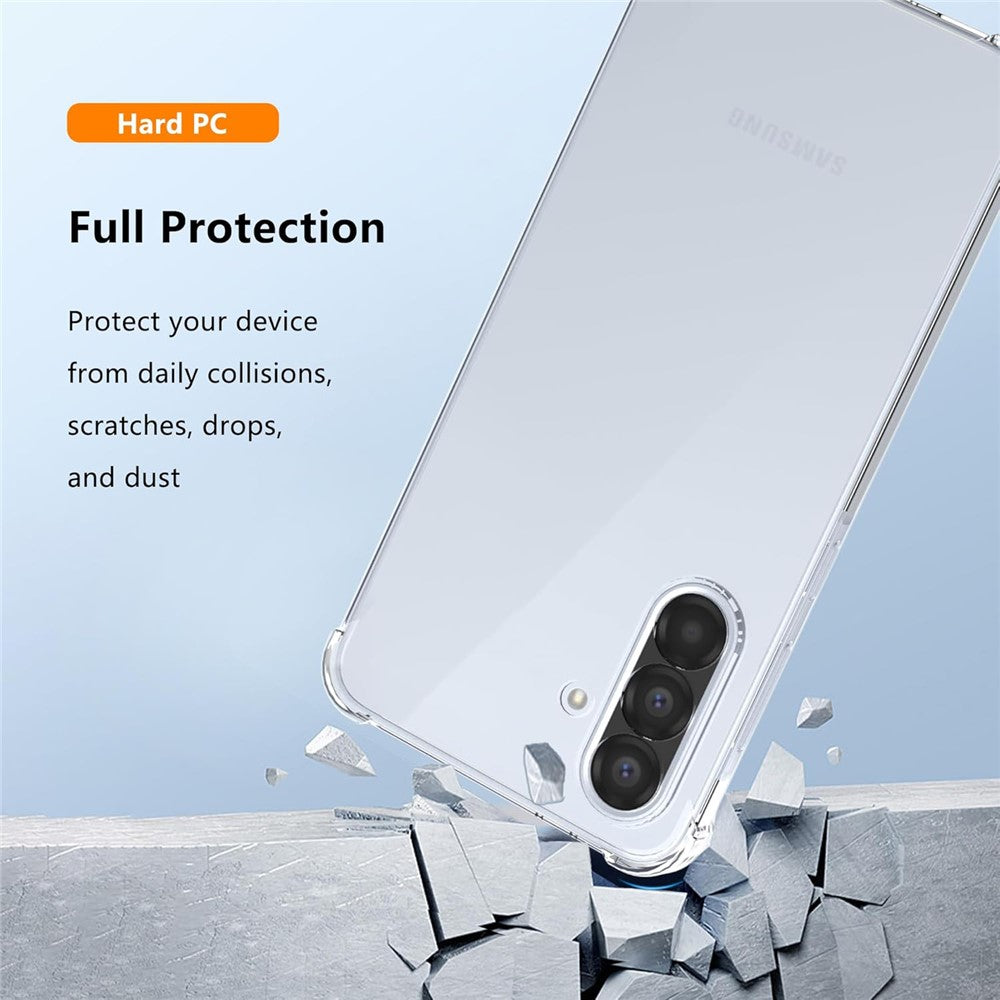 For Samsung Galaxy A26 5G Case TPU + Acrylic Phone Cover with 2Pcs Tempered Glass Screen Protector