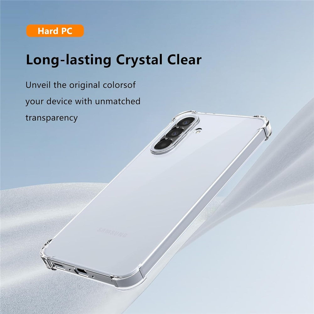 For Samsung Galaxy A26 5G Case TPU + Acrylic Phone Cover with 2Pcs Tempered Glass Screen Protector