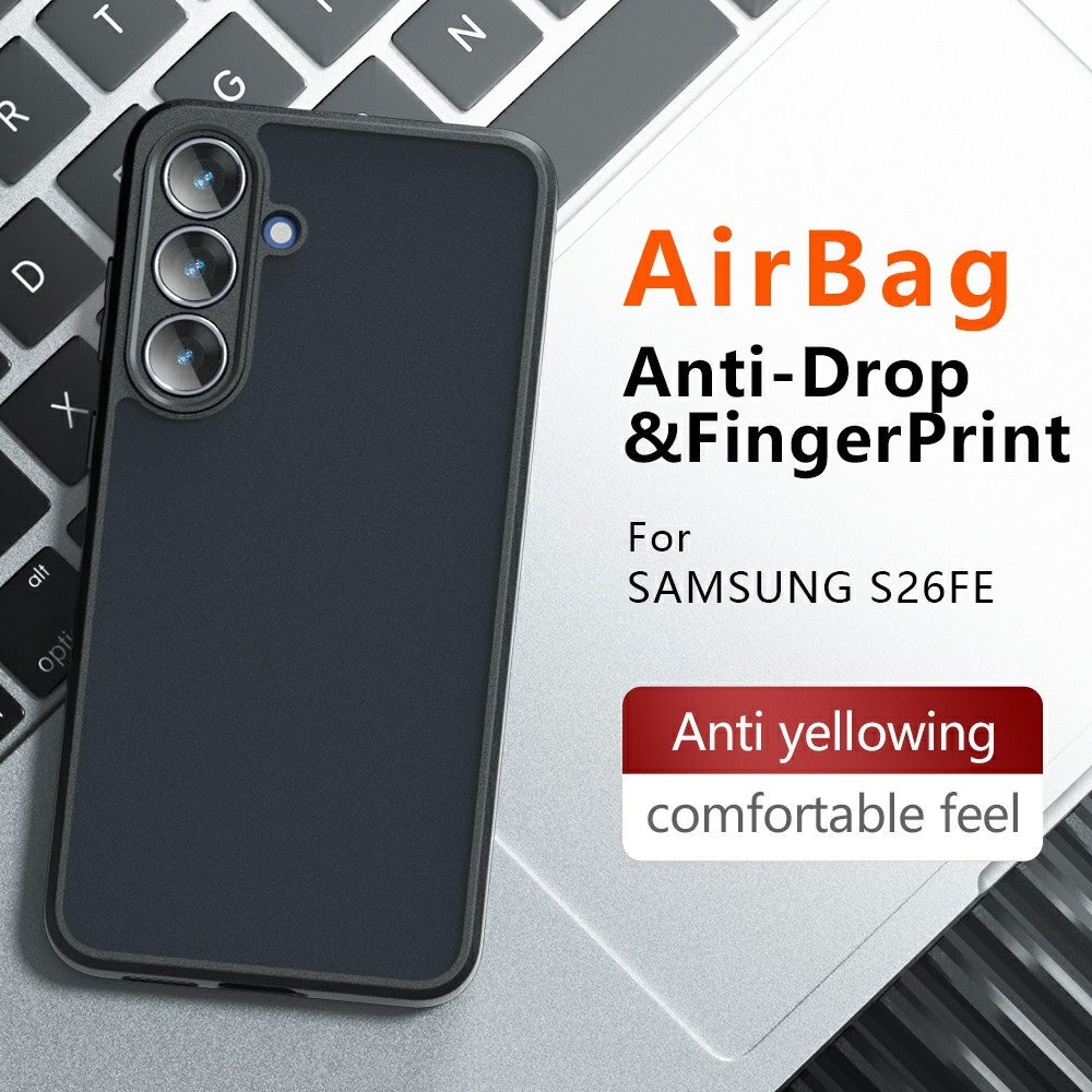 Samsung Galaxy S26 FE-skal med skin-touch-funktion, TPU + matt PC-baksida