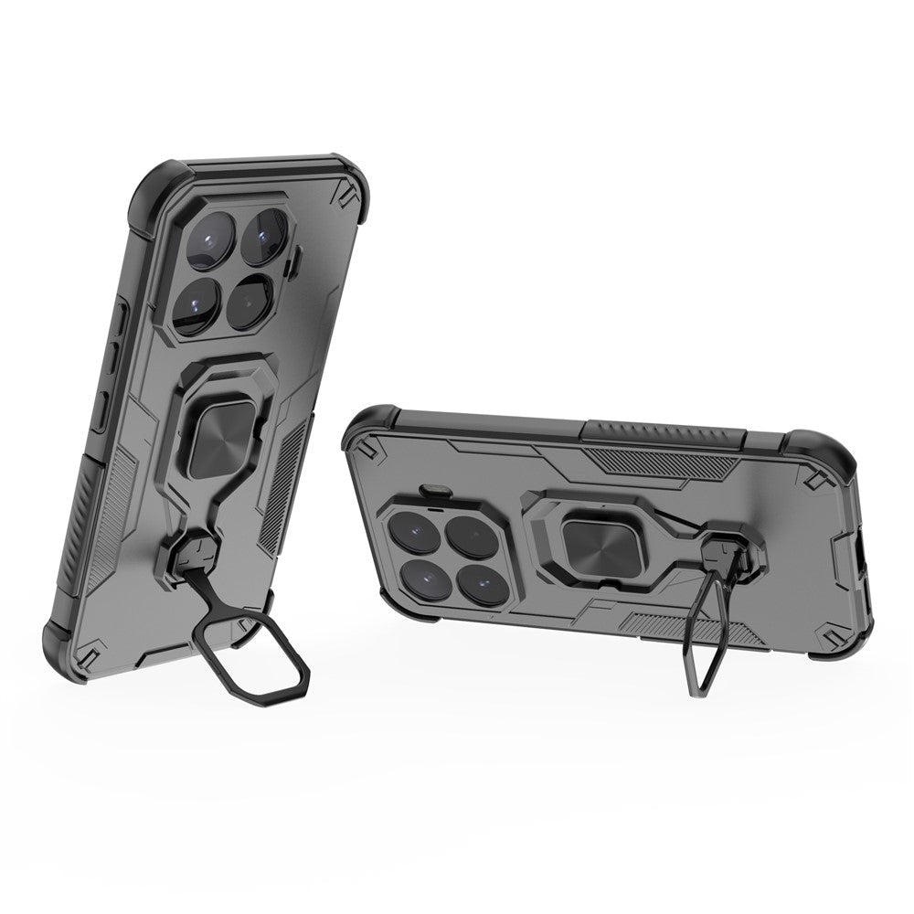 For Xiaomi 17T Case Rotatable Ring Kickstand PC + TPU Shockproof Phone Cover