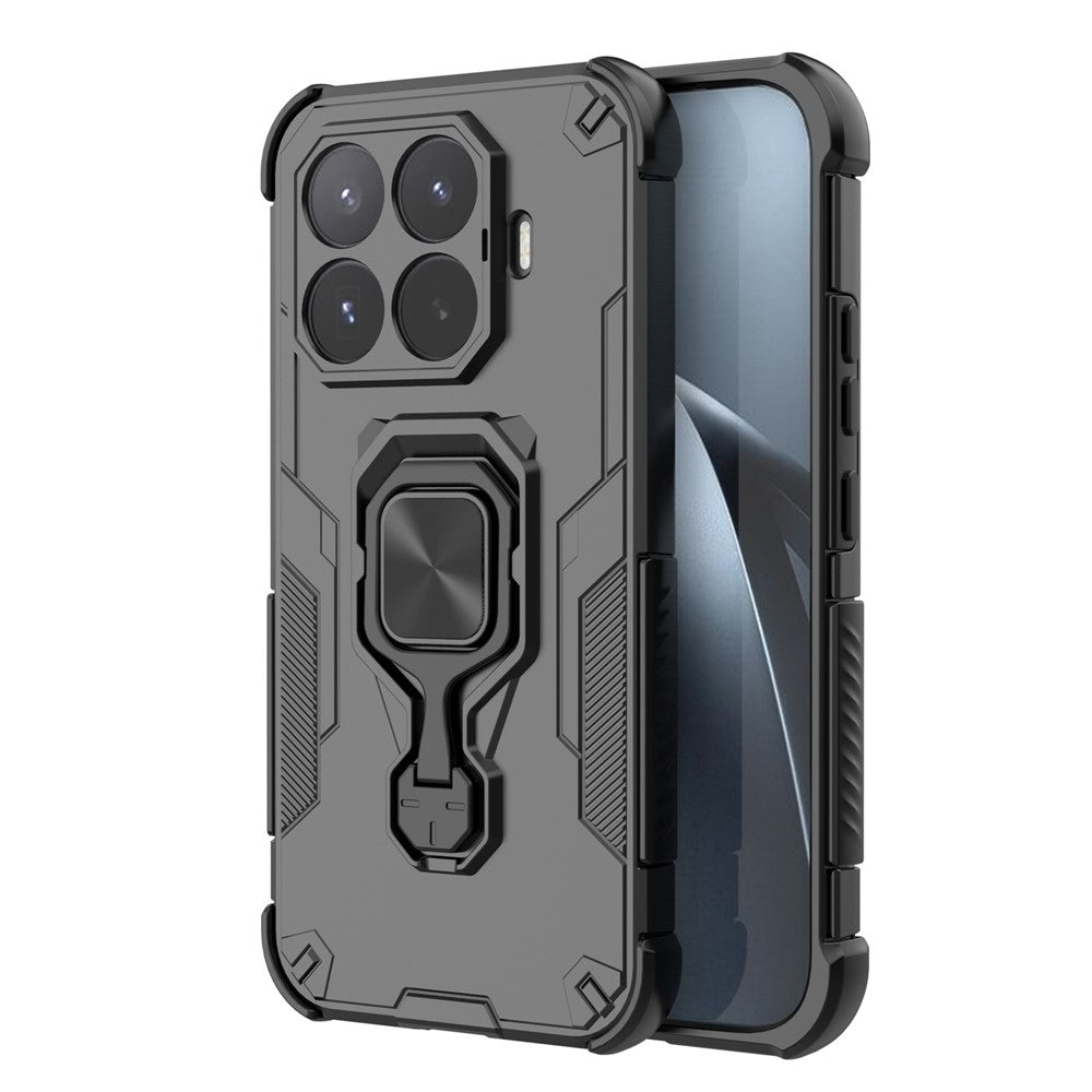 For Xiaomi 17T Case Rotatable Ring Kickstand PC + TPU Shockproof Phone Cover