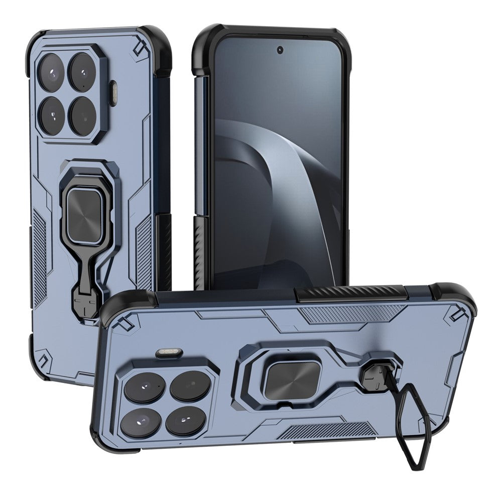 Til Xiaomi 17T Pro Cover Roterbar Ring Stander PC + TPU Stødsikkert Telefoncover