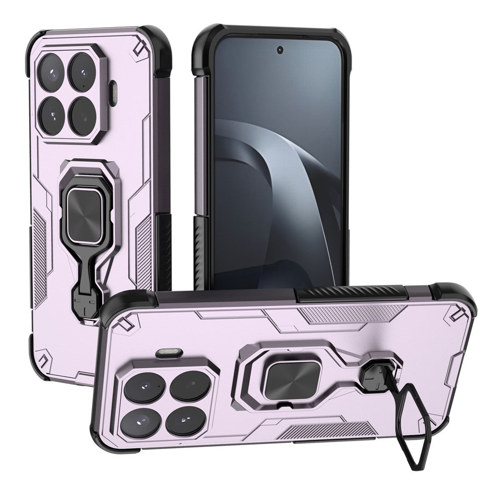 For Xiaomi 17T Pro Case Rotatable Ring Kickstand PC + TPU Shockproof Phone Cover