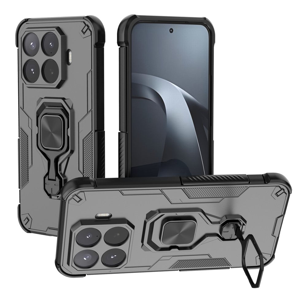 Til Xiaomi 17T Pro Cover Roterbar Ring Stander PC + TPU Stødsikkert Telefoncover