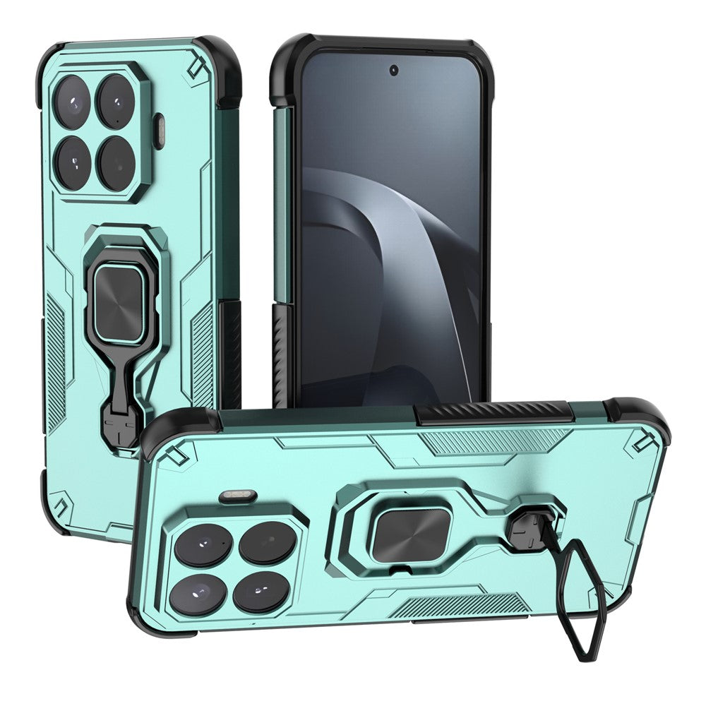 For Xiaomi 17T Pro Case Rotatable Ring Kickstand PC + TPU Shockproof Phone Cover