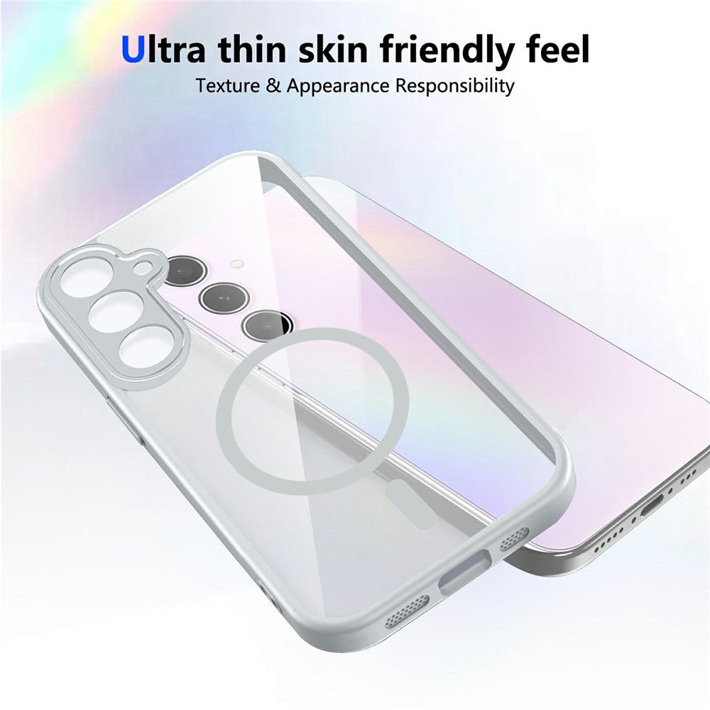 Samsung Galaxy S26 FE / S25 FE Magnetiskt Skal Transparent PC + TPU Stötsäkert Hudvänligt mobilskal