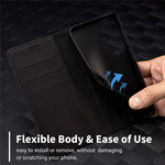 LC.IMEEKE Wallet Case for Samsung Galaxy S26 FE Carbon Fiber Texture Leather Phone Cover