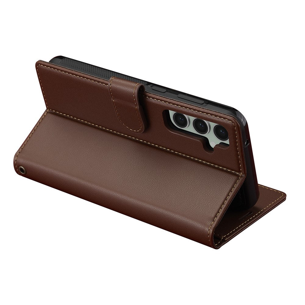 LC.IMEEKE L2 Series for Samsung Galaxy S26 FE Case PU Leather Wallet Detachable Magnetic Phone Cover
