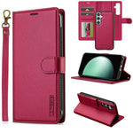 LC.IMEEKE L2 Series for Samsung Galaxy S26 FE Case PU Leather Wallet Detachable Magnetic Phone Cover