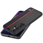 LC.IMEEKE Til Samsung Galaxy S26 FE Cover Kulfiber Tekstur Læder + TPU + EVA Telefoncover