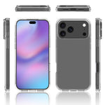 For iPhone 18 Pro Max / 17 Pro Max Clear Phone Case TPU+Acrylic Shockproof Phone Back Cover