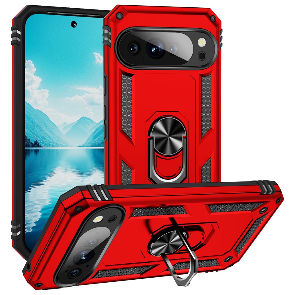 For Google Pixel 11 Pro / 11 Case PC + TPU Phone Cover with Kickstand