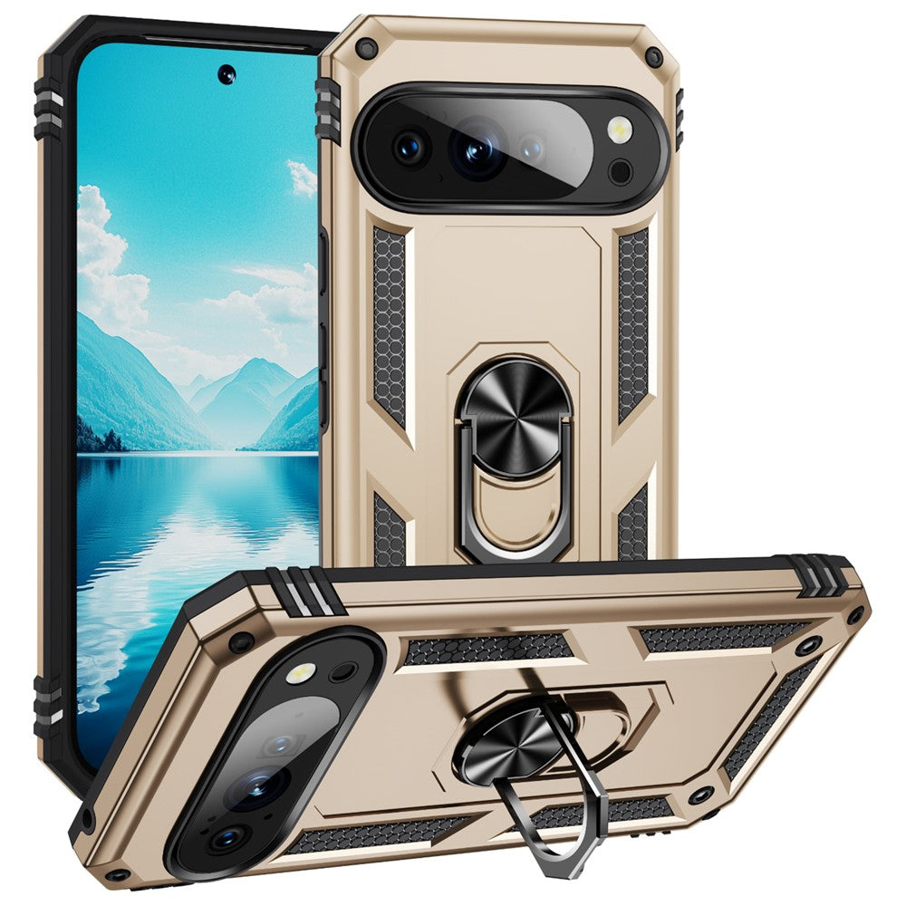 For Google Pixel 11 Pro / 11 Case PC + TPU Phone Cover with Kickstand