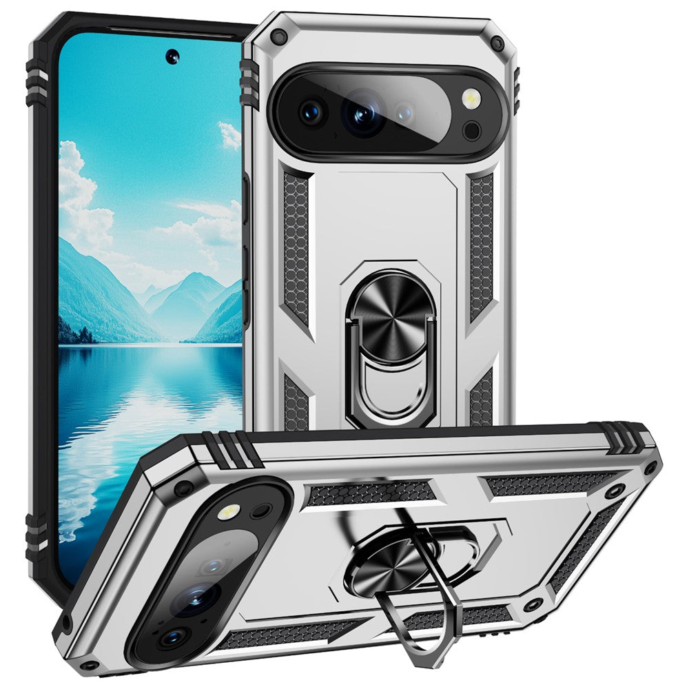 For Google Pixel 11 Pro / 11 Case PC + TPU Phone Cover with Kickstand