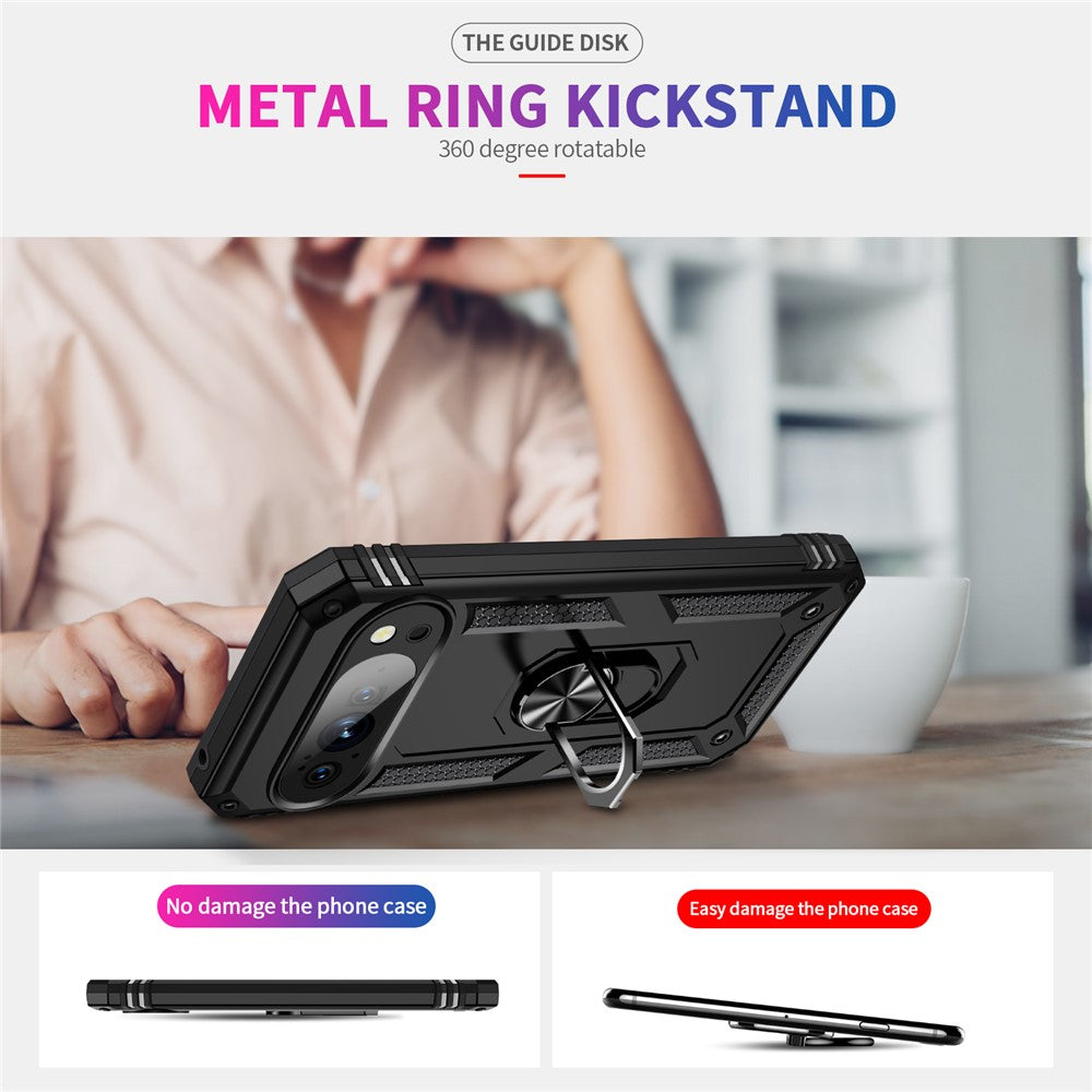 For Google Pixel 11 Pro XL Case PC + TPU Phone Cover with Kickstand
