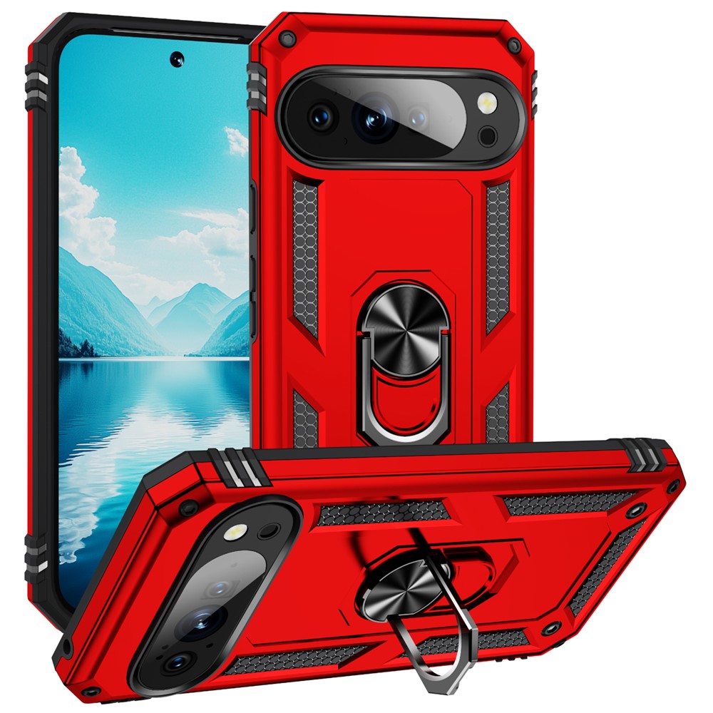 For Google Pixel 11 Pro XL Case PC + TPU Phone Cover with Kickstand
