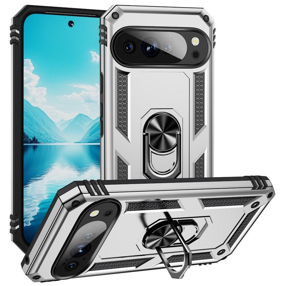 For Google Pixel 11 Pro XL Case PC + TPU Phone Cover with Kickstand