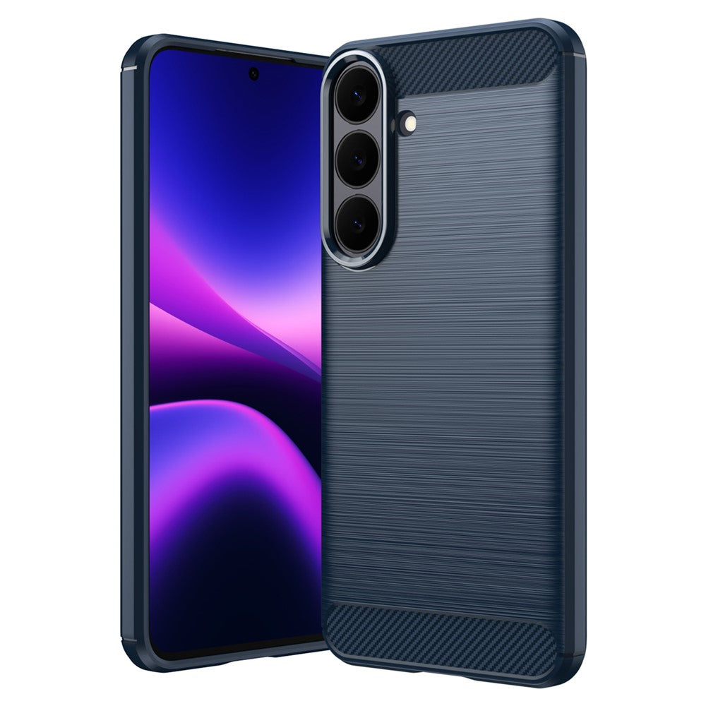 AMORUS Til Samsung Galaxy S26 FE Cover Kulfibertekstur Børstet Beskyttende Telefoncover
