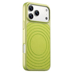 Til iPhone 17 Pro Max Magnetisk Cover Krusningsmønster Læderbelagt PC + TPU Stødsikkert Bagcover