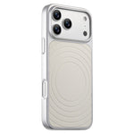 Til iPhone 17 Pro Magnetisk Cover med bølge-mønster, læderbelagt PC + TPU Stødsikkert Bagcover