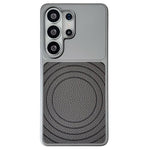 For Samsung Galaxy S26 Ultra Magnetic Case Ripple Pattern Leather Coated PC + TPU Shockproof Back Cover