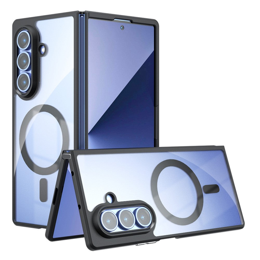 For Samsung Galaxy Z Fold8 Ultra Magnetic Case Clear TPU + PC Shockproof Phone Cover