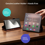 QIALINO For Samsung Galaxy Z Fold8 Ultra Case Genuine Cow Leather Stand Wallet Phone Cover