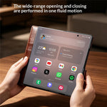 QIALINO For Samsung Galaxy Z Fold8 Ultra Case Genuine Cow Leather Stand Wallet Phone Cover