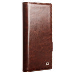 QIALINO For Samsung Galaxy Z Fold8 Ultra Case Genuine Cow Leather Stand Wallet Phone Cover