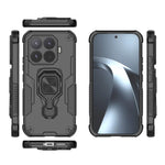 WANLONFENG for Xiaomi 17T Phone Case  PC TPU Back Cover Kickstand with Tempered Glass