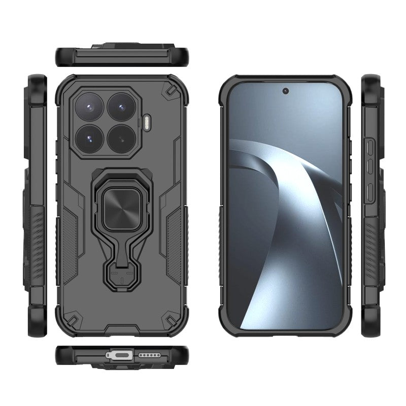 WANLONFENG for Xiaomi 17T Phone Case  PC TPU Back Cover Kickstand with Tempered Glass