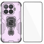 WANLONFENG for Xiaomi 17T Phone Case  PC TPU Back Cover Kickstand with Tempered Glass