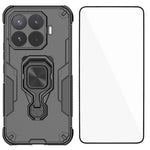 WANLONFENG for Xiaomi 17T Pro Phone Case  PC TPU Back Cover Kickstand with Tempered Glass