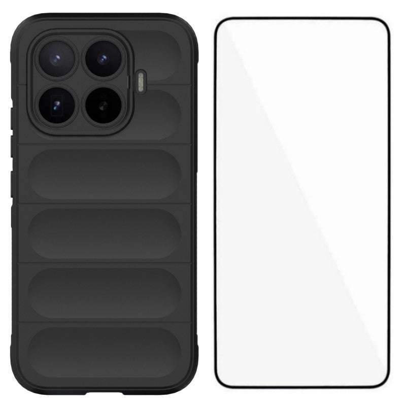 WANLONFENG för Xiaomi 17T TPU-skal HD-serien halkfritt mobilskydd med härdat glas