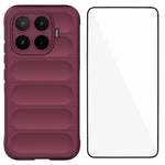 WANLONFENG för Xiaomi 17T TPU-skal HD-serien halkfritt mobilskydd med härdat glas