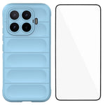WANLONFENG för Xiaomi 17T TPU-skal HD-serien halkfritt mobilskydd med härdat glas