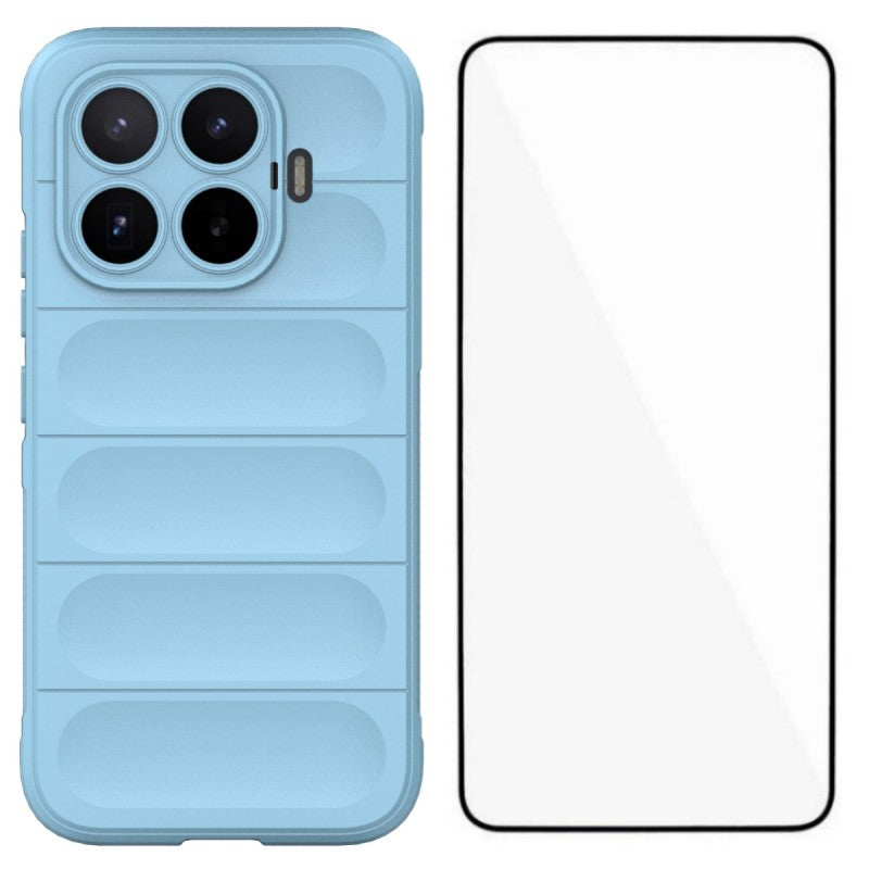 WANLONFENG för Xiaomi 17T TPU-skal HD-serien halkfritt mobilskydd med härdat glas