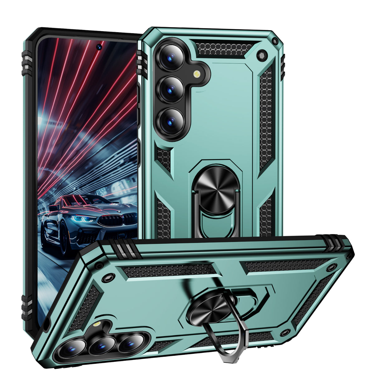 For Samsung Galaxy S26 FE Case PC + TPU Phone Cover with Kickstand