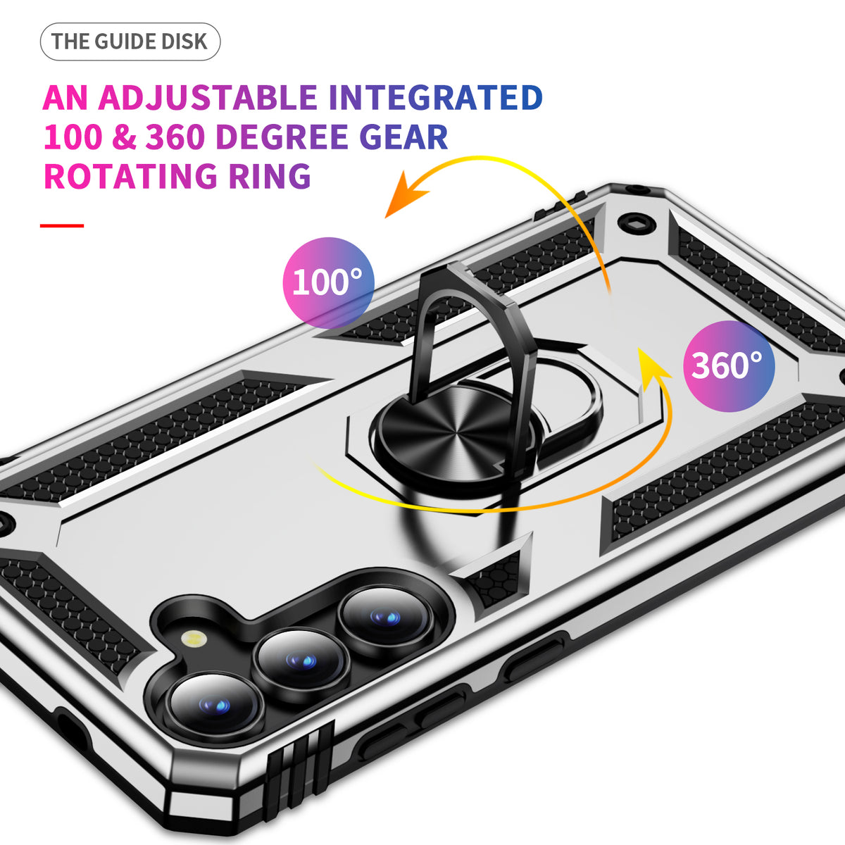 For Samsung Galaxy S26 FE Case PC + TPU Phone Cover with Kickstand