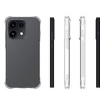 WANLONFENG Back Cover for Oppo Reno16 Pro 5G (Global) / Reno16 5G (Global) / Reno16 5G (China) TM Series 2.0mm Clear TPU Phone Case (Big Lens Hole)