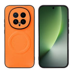 For Honor Magic8 5G Case Carbon Fiber Texture Leather Coated TPU PC Phone Cover with Metal Ring for Magnetic Car Mount
