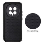 For Honor Magic8 5G Case Carbon Fiber Texture Leather Coated TPU PC Phone Cover with Metal Ring for Magnetic Car Mount