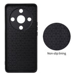 Skal till Honor X9b 5G / Magic6 Lite 5G, kolfiberstruktur, läderbelagt TPU PC-mobilskal med metallring för magnetiskt bilfäste