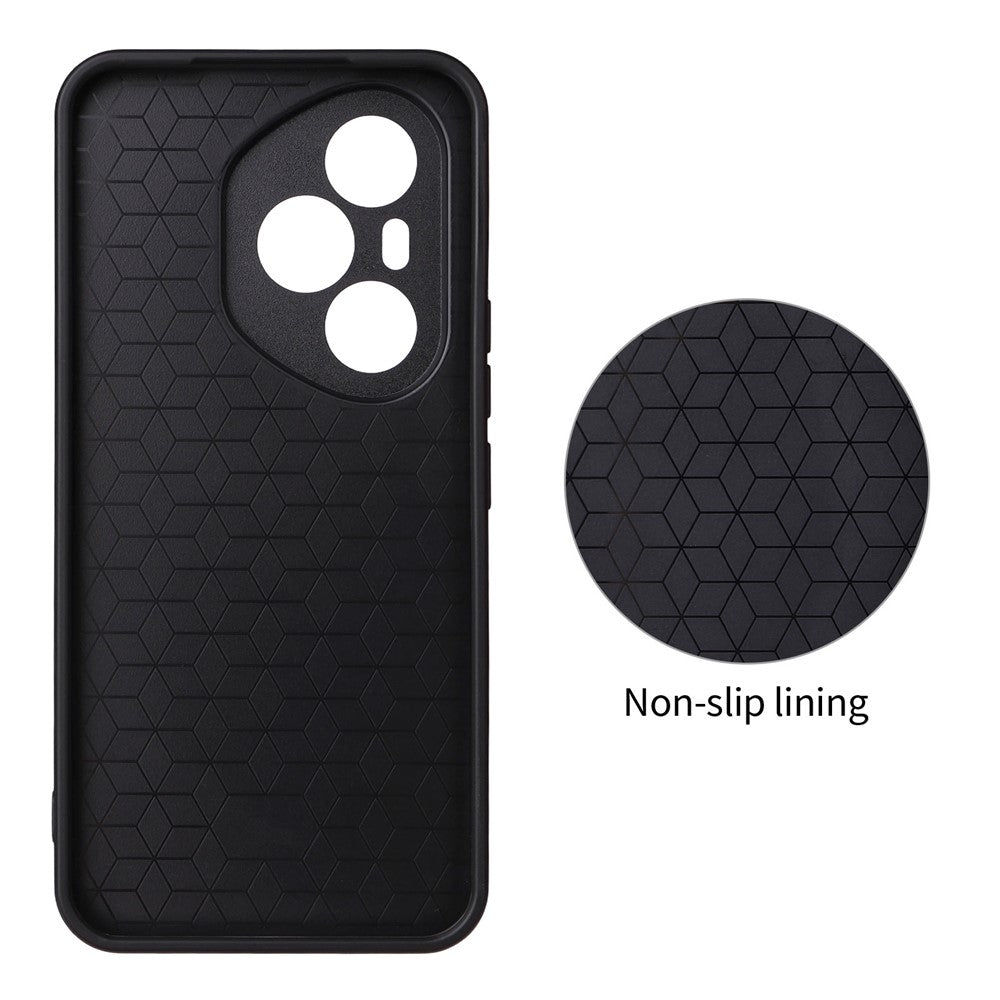 For Honor 400 Pro 5G (Global) Case Carbon Fiber Texture Leather Coated TPU PC Phone Cover with Metal Ring for Magnetic Car Mount