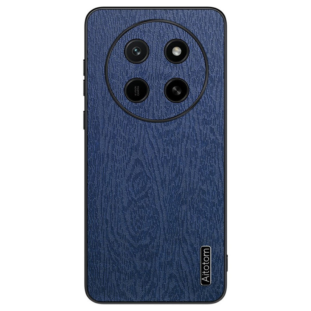 For Honor X80 Pro Max 5G Case Wood Texture PU Leather Coated PC TPU Phone Cover