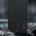 For Honor Win Turbo 5G Case Wood Texture PU Leather Coated PC TPU Phone Cover