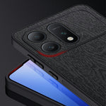 For Honor Win Turbo 5G Case Wood Texture PU Leather Coated PC TPU Phone Cover