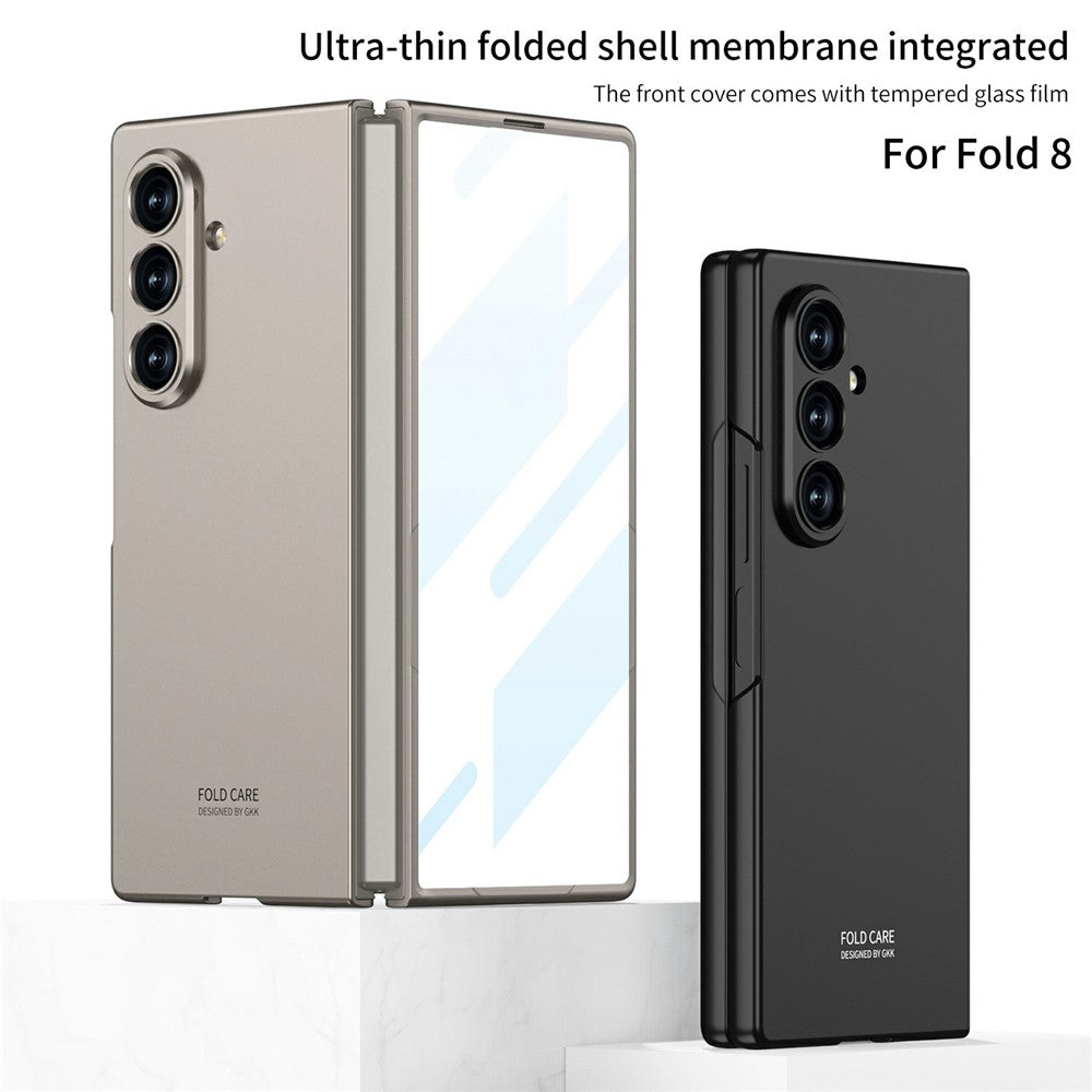 GKK cover til Samsung Galaxy Z Fold8 Ultra af hård PC, ridsefast mobilcover med film af hærdet glas